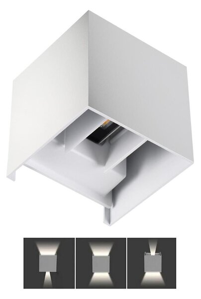 LED Aplică perete exterior REKA LED/7W/230V IP54 alb