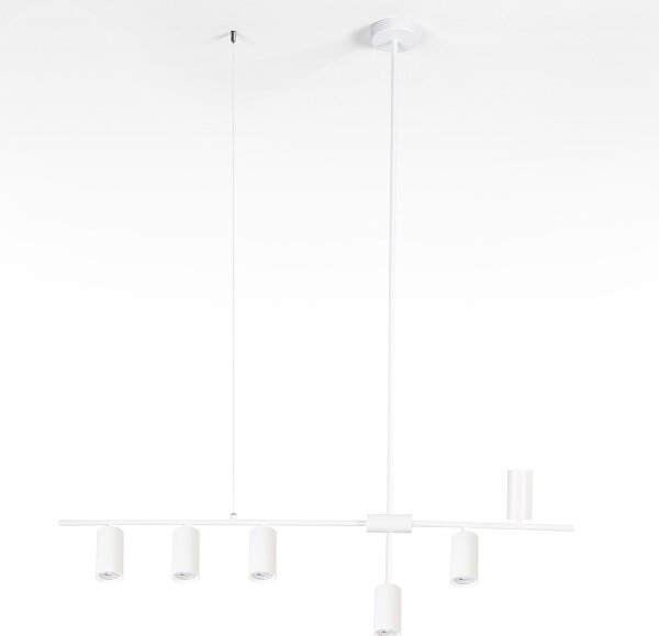Brilagi - Lustră pe cablu CRANE 6xGU10/30W/230V albă