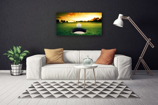 Tablou pe panza canvas Golfball spații verzi Natura Verde Galben