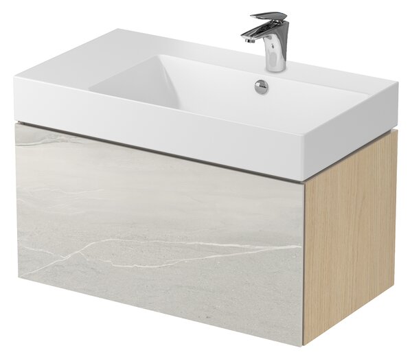 Cersanit Inverto lavoar 80x45 cm dreptunghiular de blat alb luciu K671-016