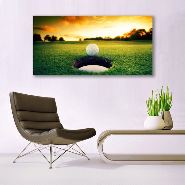 Tablou pe panza canvas Golfball spații verzi Natura Verde Galben