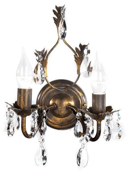Aplică TERESA 2xE14/6W/230V bronz ONLI