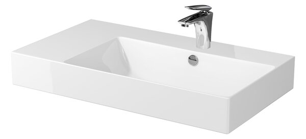Cersanit Inverto lavoar 80x45 cm dreptunghiular de blat alb luciu K671-016