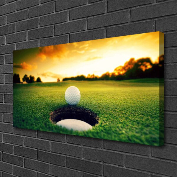 Tablou pe panza canvas Golfball spații verzi Natura Verde Galben