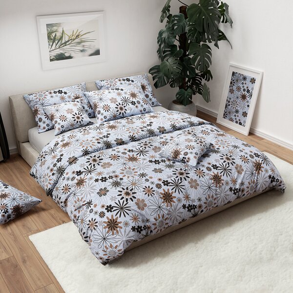Lenjerie de pat din bumbac KLEVIS alb Dimensiune lenjerie de pat: 70 x 90 cm | 140 x 200 cm