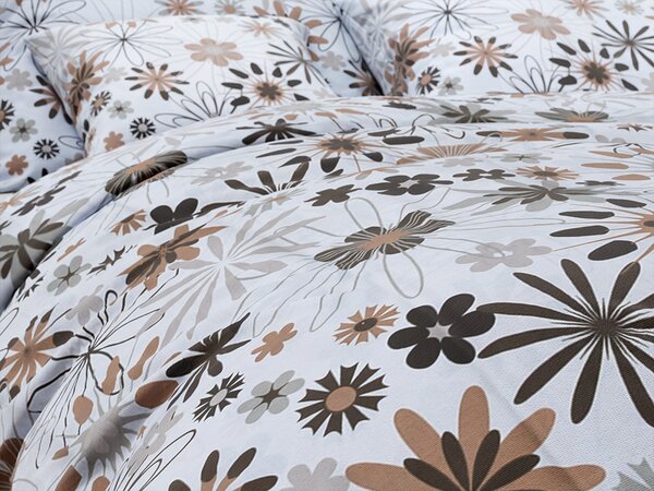 Lenjerie de pat din bumbac KLEVIS alb Dimensiune lenjerie de pat: 70 x 90 cm | 140 x 200 cm