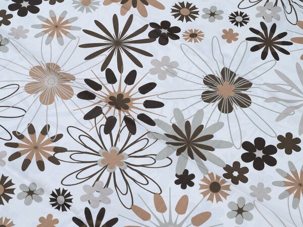 Lenjerie de pat din bumbac KLEVIS alb Dimensiune lenjerie de pat: 70 x 90 cm | 140 x 200 cm