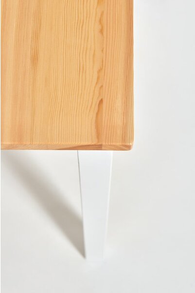 Masă dining din lemn de pin Bonami Essentials Sydney, 70 x 70 cm, natural-alb