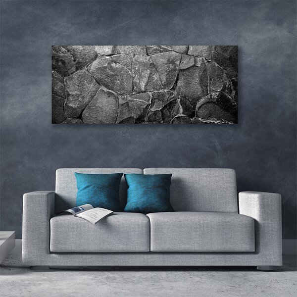 Tablou pe panza canvas Rocky Rocks Natura Gri Negru