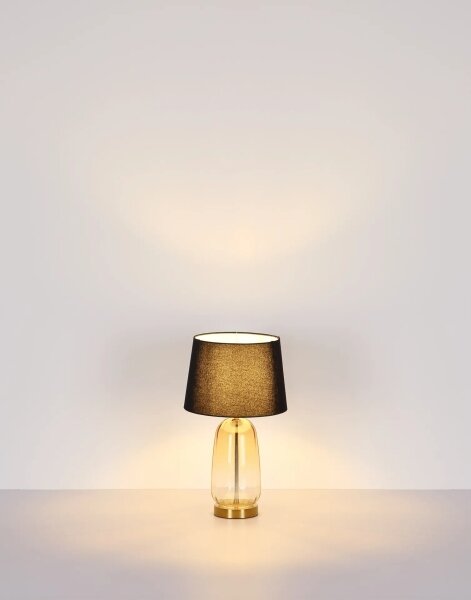 Globo 24142S - Lampă de masă CLASSY 1xE27/40W/230V negru/maro