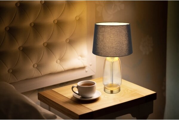 Globo 24142S - Lampă de masă CLASSY 1xE27/40W/230V negru/maro