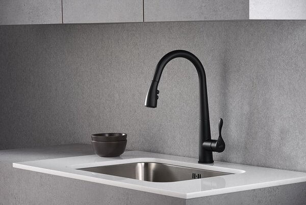 Blue Water Stabili baterie bucătărie pe picior negru 5901730615920