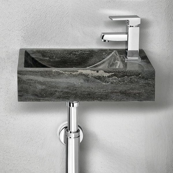 Sapho Blok lavoar 40x22 cm dreptunghiular clasică-de blat negru-antracit mat 2401-28