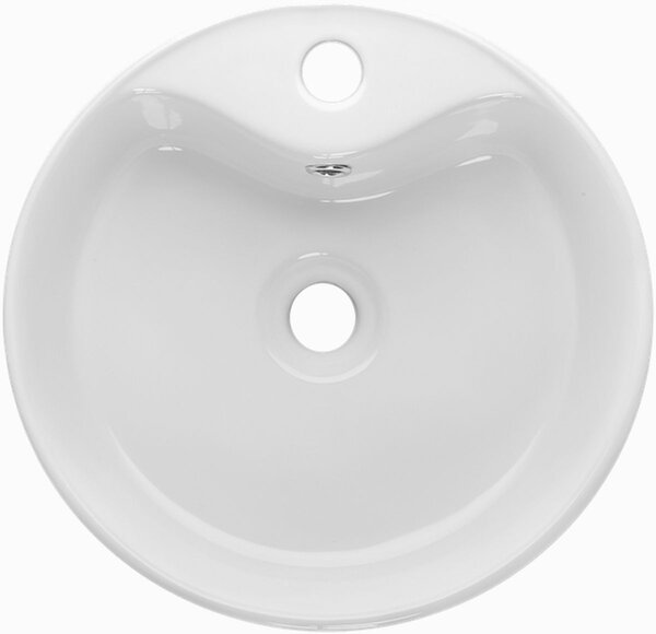 Invena Granada lavoar 41x41 cm rotund de blat alb luciu CE-44-001