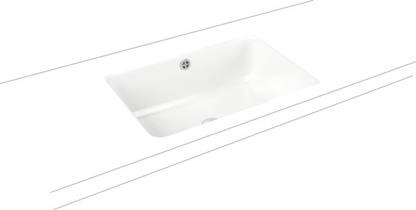 Kaldewei Cayono lavoar 59.6x42.6 cm dreptunghiular sub blat alb luciu 913706000001