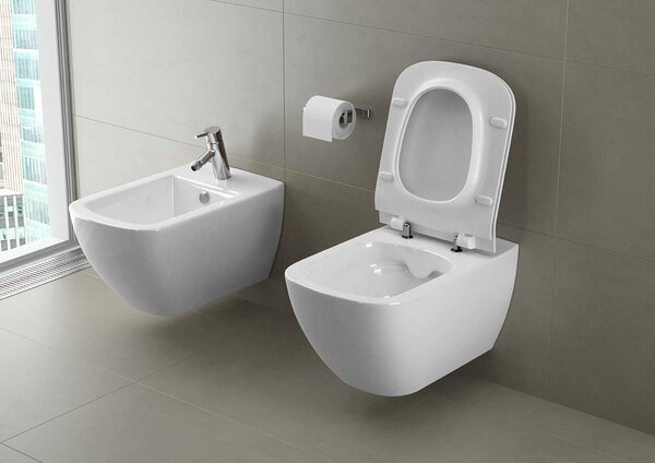 Cersanit Virgo vas wc agăţat fără margine alb K38-014