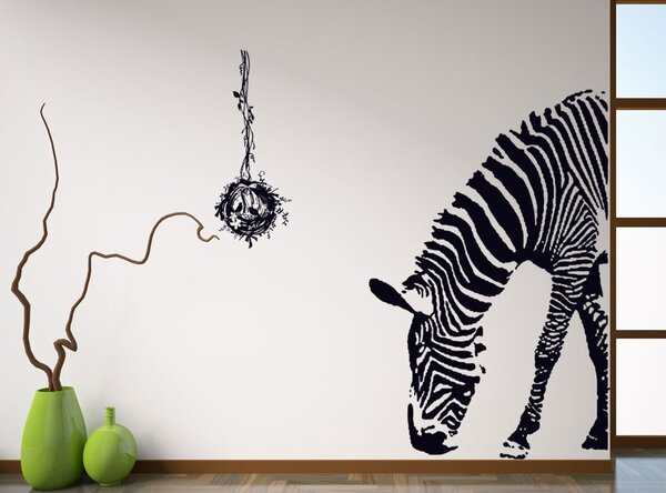 Autocolant de perete "Zebră" 100x95 cm