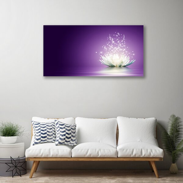 Tablou pe panza canvas Lotus Floral violet