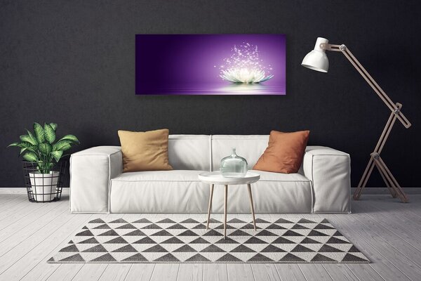 Tablou pe panza canvas Lotus Floral violet