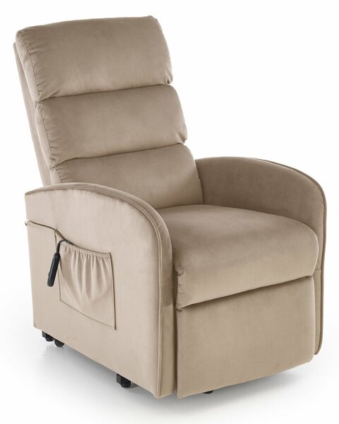 Fotoliu recliner Houston 1954Maro deschis, 8x6x9cm, Tapiterie