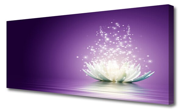 Tablou pe panza canvas Lotus Floral violet