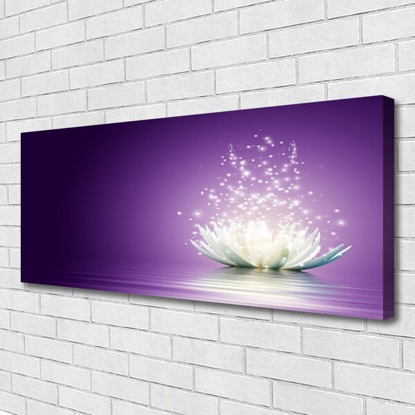 Tablou pe panza canvas Lotus Floral violet