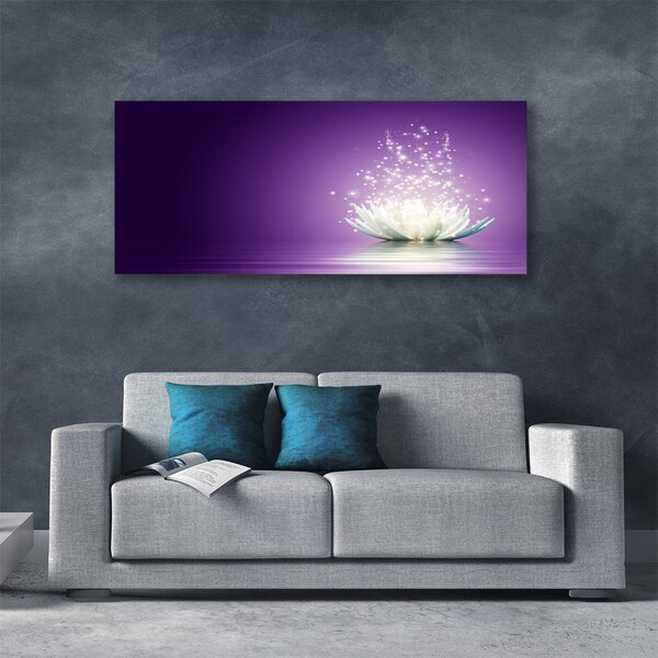 Tablou pe panza canvas Lotus Floral violet
