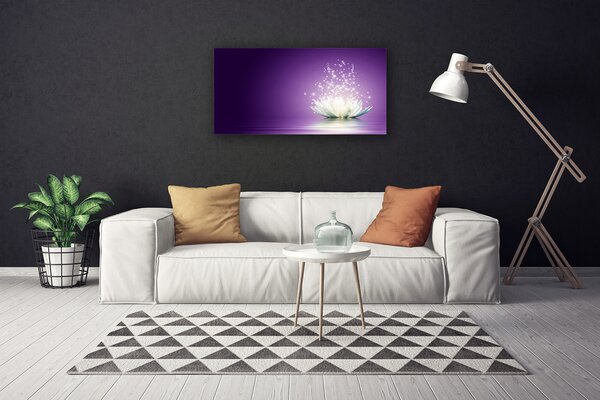 Tablou pe panza canvas Lotus Floral violet
