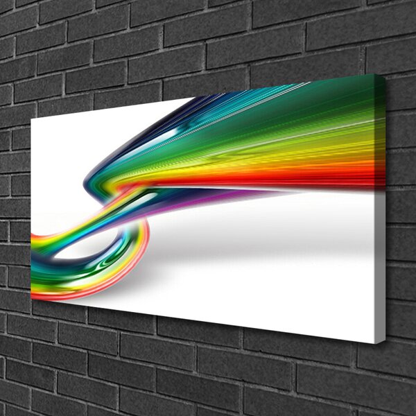 Tablou pe panza canvas Rezumat Rainbow Art Roșu Galben Verde Albastru