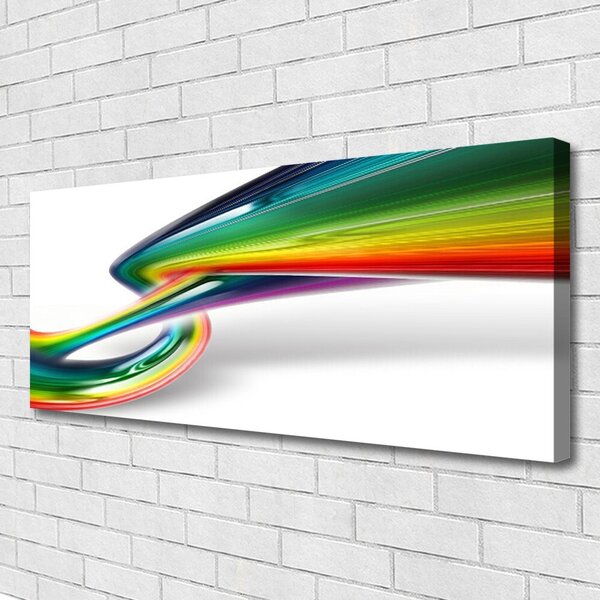 Tablou pe panza canvas Rezumat Rainbow Art Roșu Galben Verde Albastru
