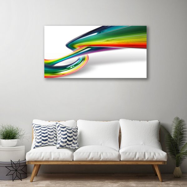 Tablou pe panza canvas Rezumat Rainbow Art Roșu Galben Verde Albastru