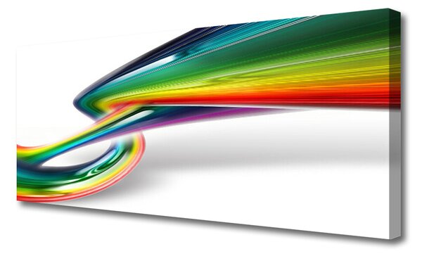Tablou pe panza canvas Rezumat Rainbow Art Roșu Galben Verde Albastru