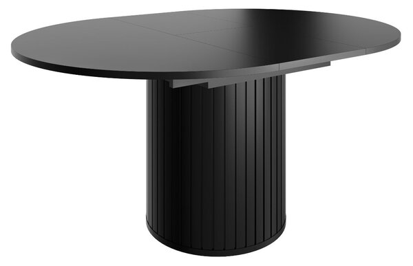 Masă de dining extensibilă Zante Za8, neagră (120-160 cm)