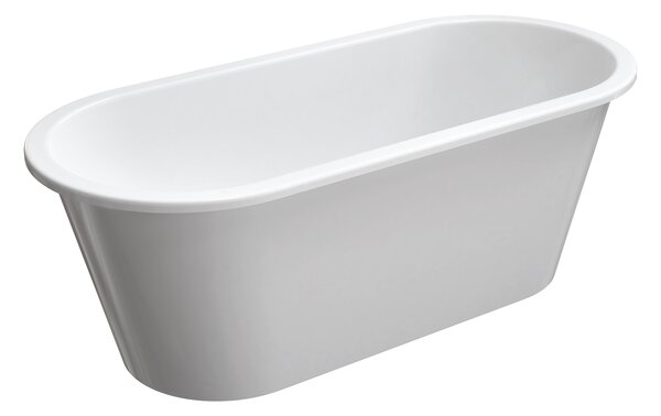 Omnires Paris M+ cadă freestanding 156x69 cm ovală alb PARIS156BP