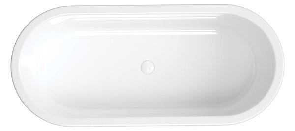 Omnires Paris M+ cadă freestanding 156x69 cm ovală alb PARIS156BP
