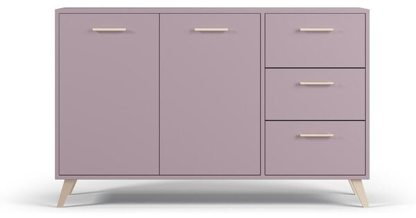 Comodă joasă roz 140x86 cm Burren - Cosmopolitan Design