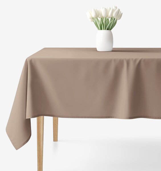 Goldea față de masă 100% bumbac - maro cafea 120 x 180 cm