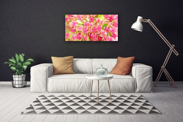 Tablou pe panza canvas Floare roz Floral