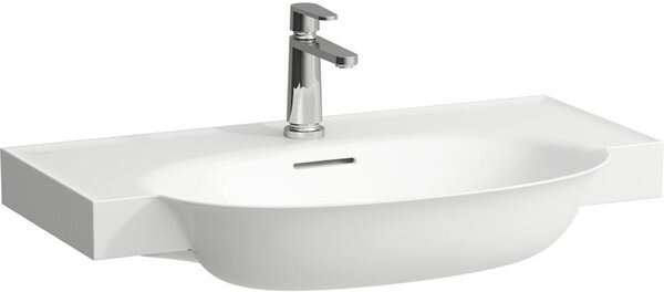 Laufen The New Classic lavoar 80x48 cm semicircular clasică-mobilier alb luciu H8138554001081