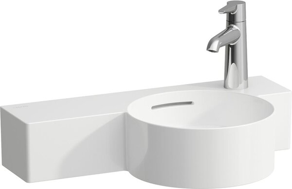 Laufen Val lavoar 55x31.5 cm semicircular clasică-cu blat alb luciu H8152840001061
