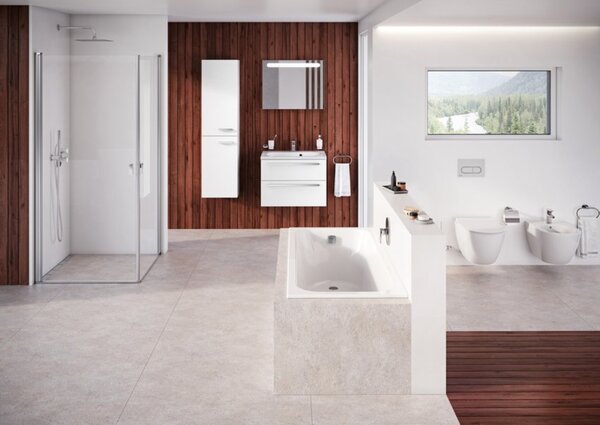 Ravak Chrome Slim cadă dreptunghiulară slim 160x70 cm alb C731300000