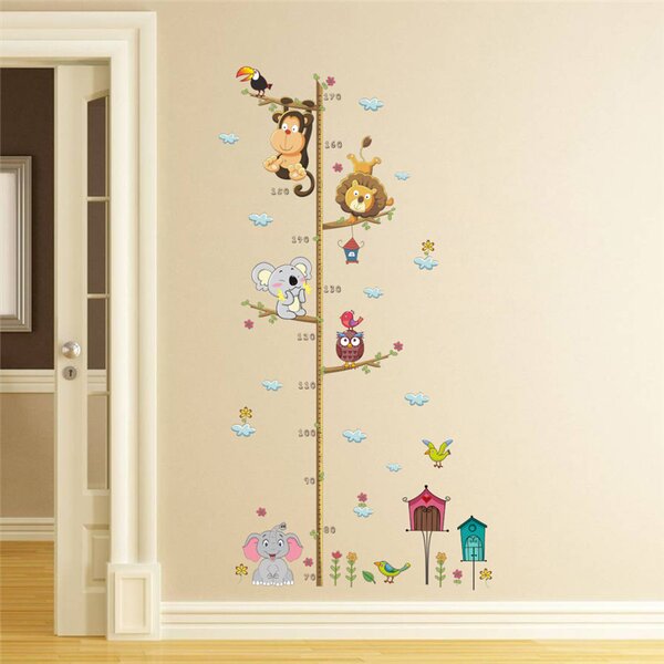Autocolant de perete "Metru pentru copii - Jungla" 108x57 cm
