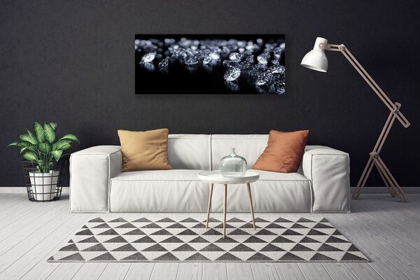 Tablou pe panza canvas Diamante Arta Negru Alb