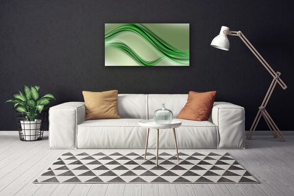 Tablou pe panza canvas Abstract Art Verde Gri