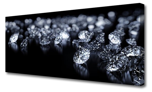 Tablou pe panza canvas Diamante Arta Negru Alb