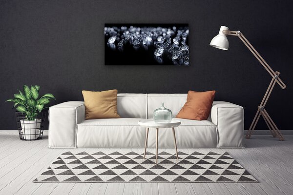Tablou pe panza canvas Diamante Arta Negru Alb