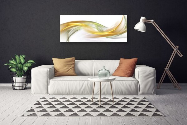 Tablou pe panza canvas Abstract Art aur galben