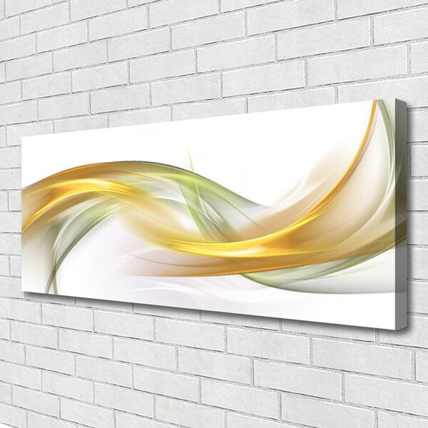 Tablou pe panza canvas Abstract Art aur galben