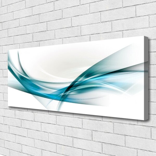 Tablou pe panza canvas Abstract Lines Art Albastru