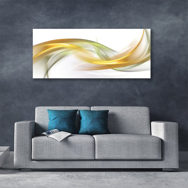 Tablou pe panza canvas Abstract Art aur galben